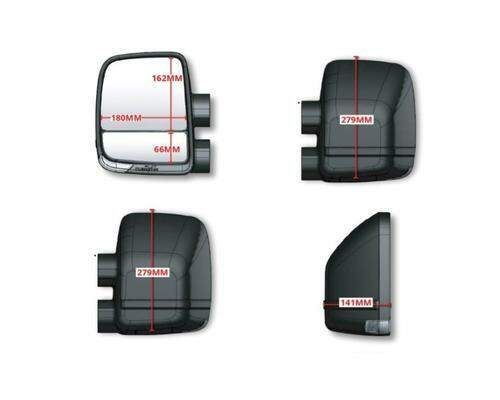 clearview next gen towing mirrors extendable safety holden colorado rg 7 isuzu mu-x d-max